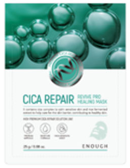 Enough Cica Repair Revive Pro Healing Mask 25g*1ea - Успокаивающая тканевая маска с центеллой
