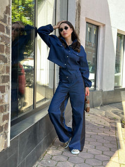 Рубашка AURA 2163-164-Р тёмно-синий деним