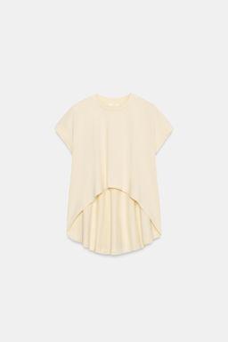 CAMISETA ASIM?TRICA ALGOD?N / Mantequilla - Zara фото 6