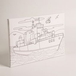 Картина по номерам Военный корабль 2030 см - Школа талантов фото 4