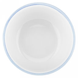 "Синий полосатик" Салатник фарфоровый 500мл, д13см, h6,9см, отводка, белый (Китай)