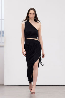 Limited Edition Fusya Vucuda Oturan Aksesuarl? Gece Uzun Abiye Elbise TPRSS24AE00046 - Trendyolmilla фото 12