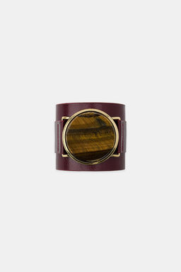 MAXI RIGID LEATHER STONE BRACELET - Zara фото 2