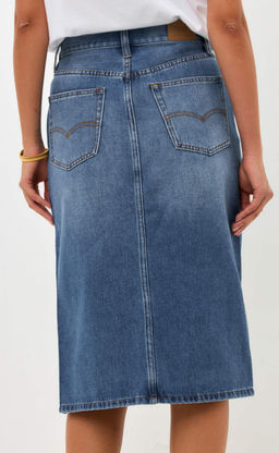 Юбка джинс F512-0203 m.blue - Fine joyce фото 5