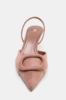 SLINGBACK SHOES WITH PIECE DETAIL