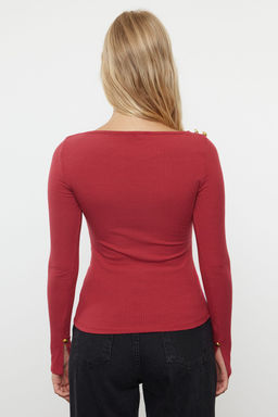 Siyah Kay?k Yaka Fitilli Esnek Regular Fit Uzun Kollu Dugme Detayl? Orme Bluz TWOAW24BZ00052 - Trendyolmilla фото 13