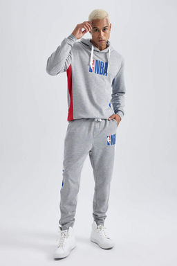 DeFactoFit NBA - облегающие спортивные штаны из плотной ткани с надписью NBA