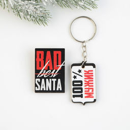 Значок и брелок Брутальный новый год, набор - Зимнее волшебство фото 2