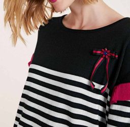 Пуловер, черно-белый - Ashley brooke фото 5