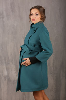 Пальто для беременных 18610-887 (малахит)