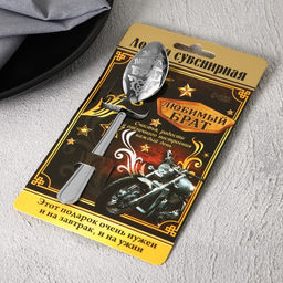 Ложка с гравировкой сувенирная на открытке Любимый брат - Семейные традиции фото 6