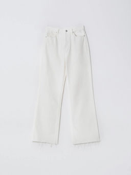 ЕМКА / Белые джинсы с необработанным краем - Emka фото 6