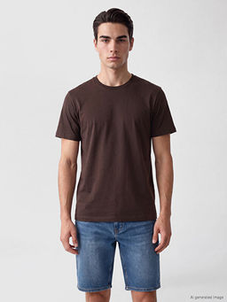 Regular Fit %100 Pamuk Erkek Ti??rt