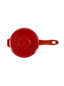 52850 GIPFEL Ковш MAJOLICA FLAME 17х14см, 1,3 л из чугуна с эмалированным покрытием, с крышкой. Цвет: оранжевый. - Werner фото 15