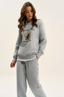 Костюм GO F3107E/50-04.164-170 серый меланж