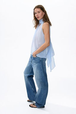 Top de gasa con cuello fular - H&m фото 7
