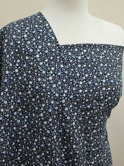 Импорт. хлопок Летний каприз цв.черный, ш.1.5м, хлопок-100%, 105гр/м.кв - Купава фото 2