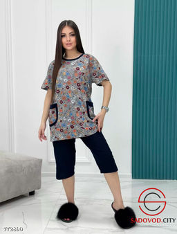 Женская пижама с бриджами