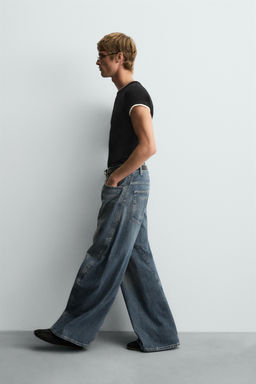 BAGGY FIT TWISTED-SEAM JEANS - Zara фото 6