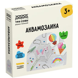 Набор для творчества "Аквамозаика. Единорог" 4 картинки (AQB_54285, "ТРИ СОВЫ") в коробке