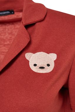 Trendyolmilla Tarc?n Ay?c?kl? Sortlu Orme Pijama Tak?m? THMSS23PT00012  фото 10