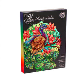 Пазл фигурный Королевский павлин + ребусы - Puzzle фото 6