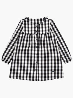 Платье на пуговицах в клетку UD 4857 черная клетка - Mini maxi фото 3