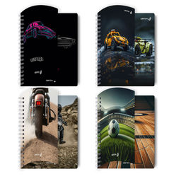 Светоч Т118 Тетрадь ученическая общая с двойной обложкой, A5 96 л. на гребне 65 г/кв.м , белизна 100 % 4 шт. клетка 01211 Движение на опережение