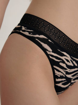CONTE MIX&MATCH LB 2511 Трусы женские latte-black zebra - Conte elegant фото 2