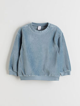 Bisiklet Yaka Kadife Erkek Bebek Sweatshirt ve E?ofman Alt?