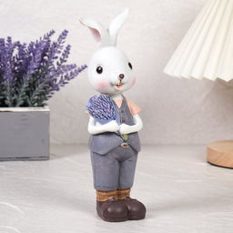 Фигурка Кролик 22 см / 9776 /уп 72/Пасха (Девочка) - ГалеонТрейд фото 4