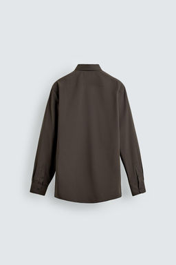 CAMISA SLIM FIT / Marr?n / Topo - Zara фото 7