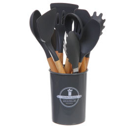 Набор кухонных принадлежностей 12шт "Felicita" серый