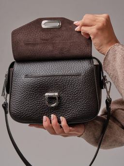 Женская сумка кросс-боди Azaro 3684 темно-коричневый соло