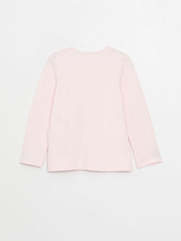 Bisiklet Yaka Bask?l? Uzun Kollu K?z ?ocuk Pijama Tak?m? - Waikiki фото 3