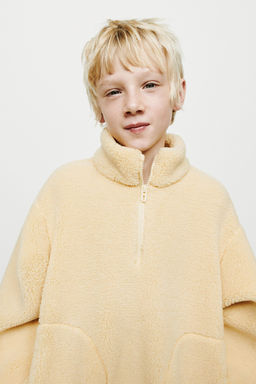 SUDADERA BORREGUILLO CREMALLERA / Amarillo