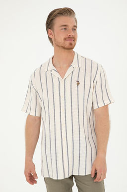 Мужская темно-синяя рубашка с коротким рукавом Неожиданная скидка в корзине - U.s. polo assn фото 4