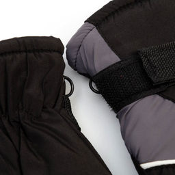 Перчатки зимние детские MINAKU, цв.серый/чёрный, р-р 16 (18 см)  фото 4