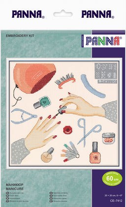Набор для вышивания PANNA CE-7412 Маникюр 20 х 20 см