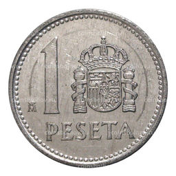 Монета 1 песета 1987 года