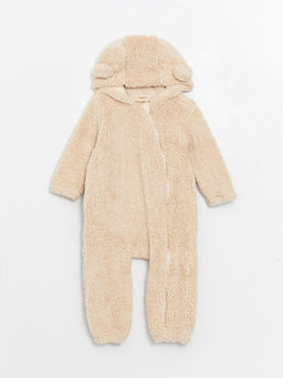 Kap??onlu Uzun Kollu K?z Bebek Pel?? Tulum