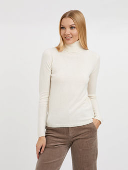 водолазка женская из шерсти с добавлением люрекса - Glenfield фото 4