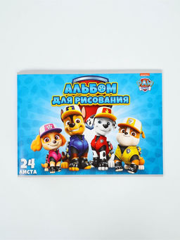 Цена за 3 шт. Альбом для рисования А4, 24 листа «Друзья», Щенячий патруль