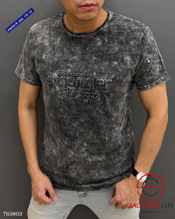 Мужская однотонная футболка