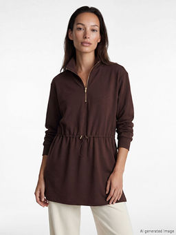 Soft Touch Oversize Kad?n Sweatshirt Tunik