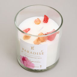 СВЕЧА АРОМАТИЗИРОВАННАЯ В СТАКАНЕ PARADISE MAGNOLIA 8*9 СМ - Lefard фото 2