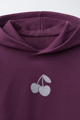 SHINY CHERRY SWEATSHIRT - Zara фото 7