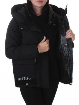 PE23-2 BLACK Куртка зимняя женская оверсайз (150 гр. холлофайбер)