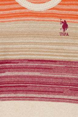 U. S. Polo Assn Меланжевый трикотажный свитер с круглым вырезом для мальчика - U.s. polo assn фото 6