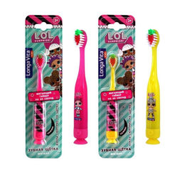 Зубная щетка детская мигающая, с присоской 3+ L.O.L Surprise! LONGA VITA (Лонга Вита)  (12)